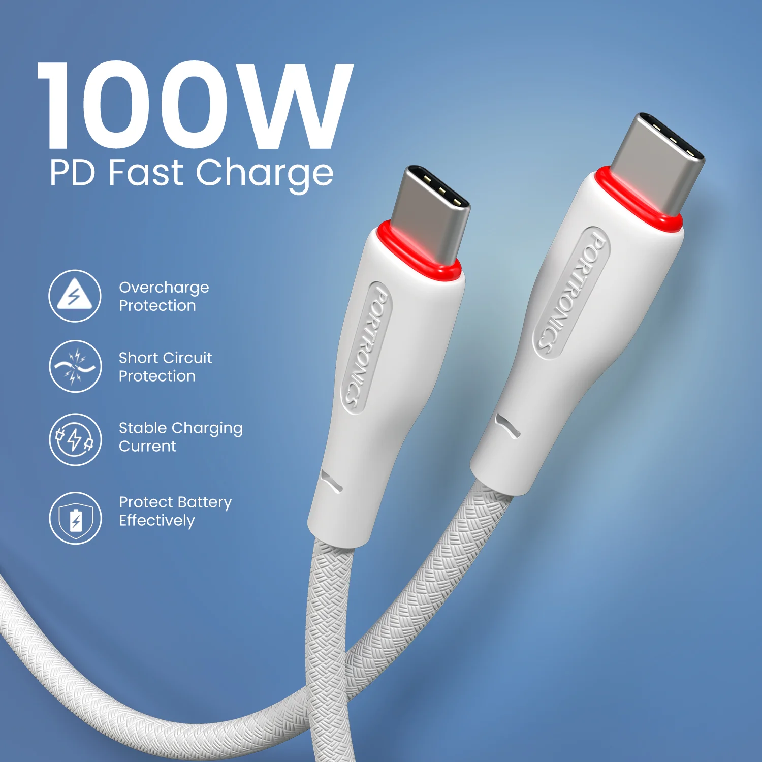 Konnect B - Type C To C Cable 100W 1.5M - Image 5