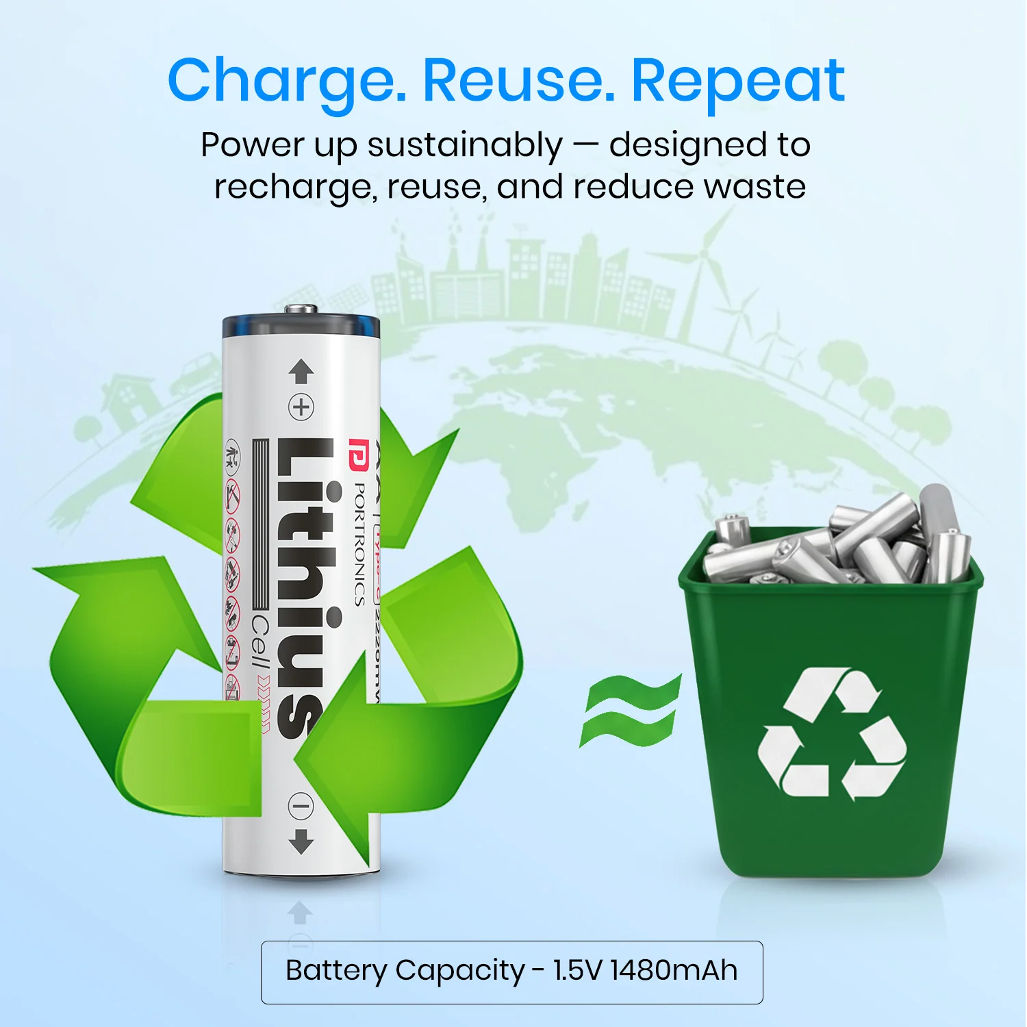 Lithius Cell - AA USB-C Rechargeable Lithium-ion Battery - Image 4