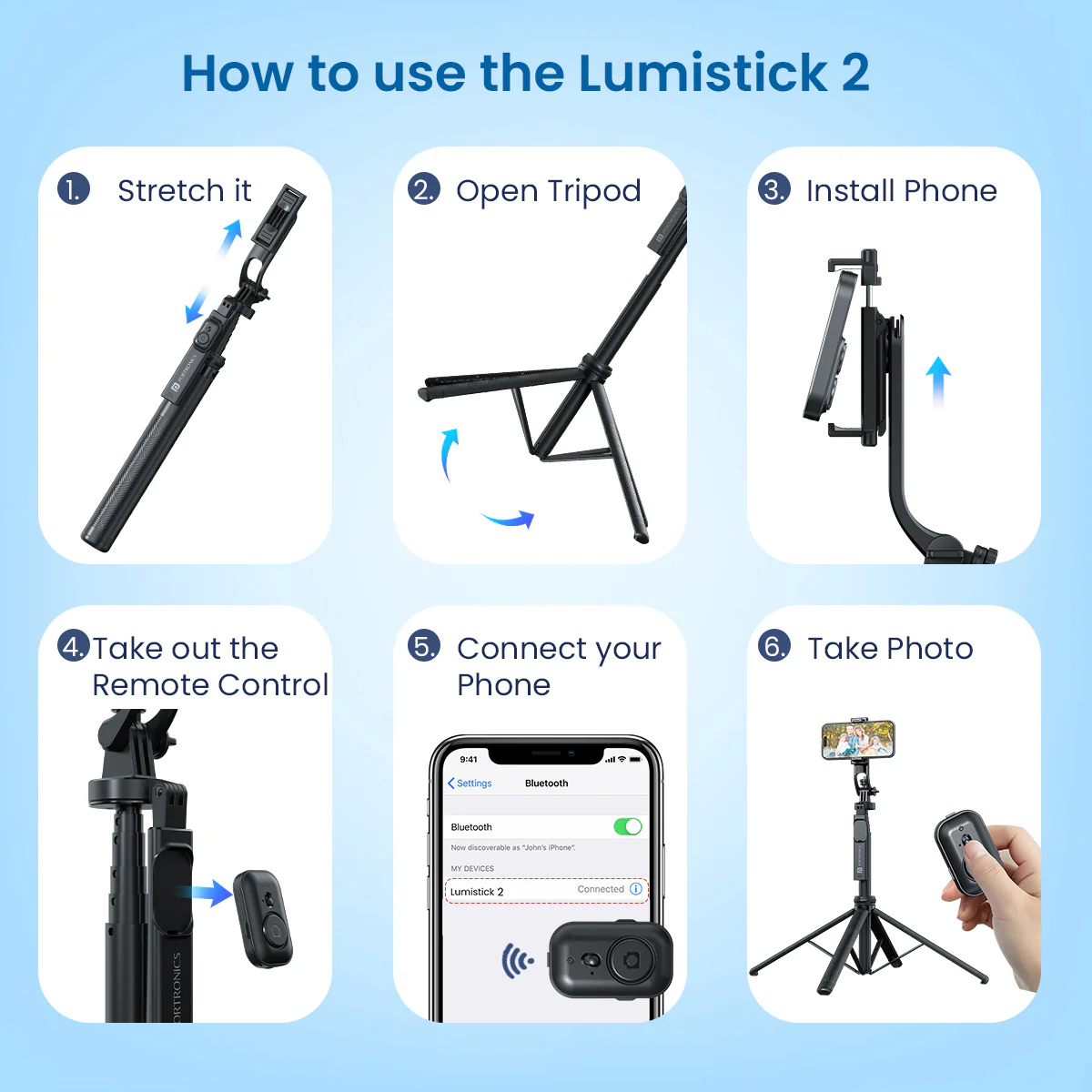 Lumistick 2 - Smart Selfie Stick - Image 6