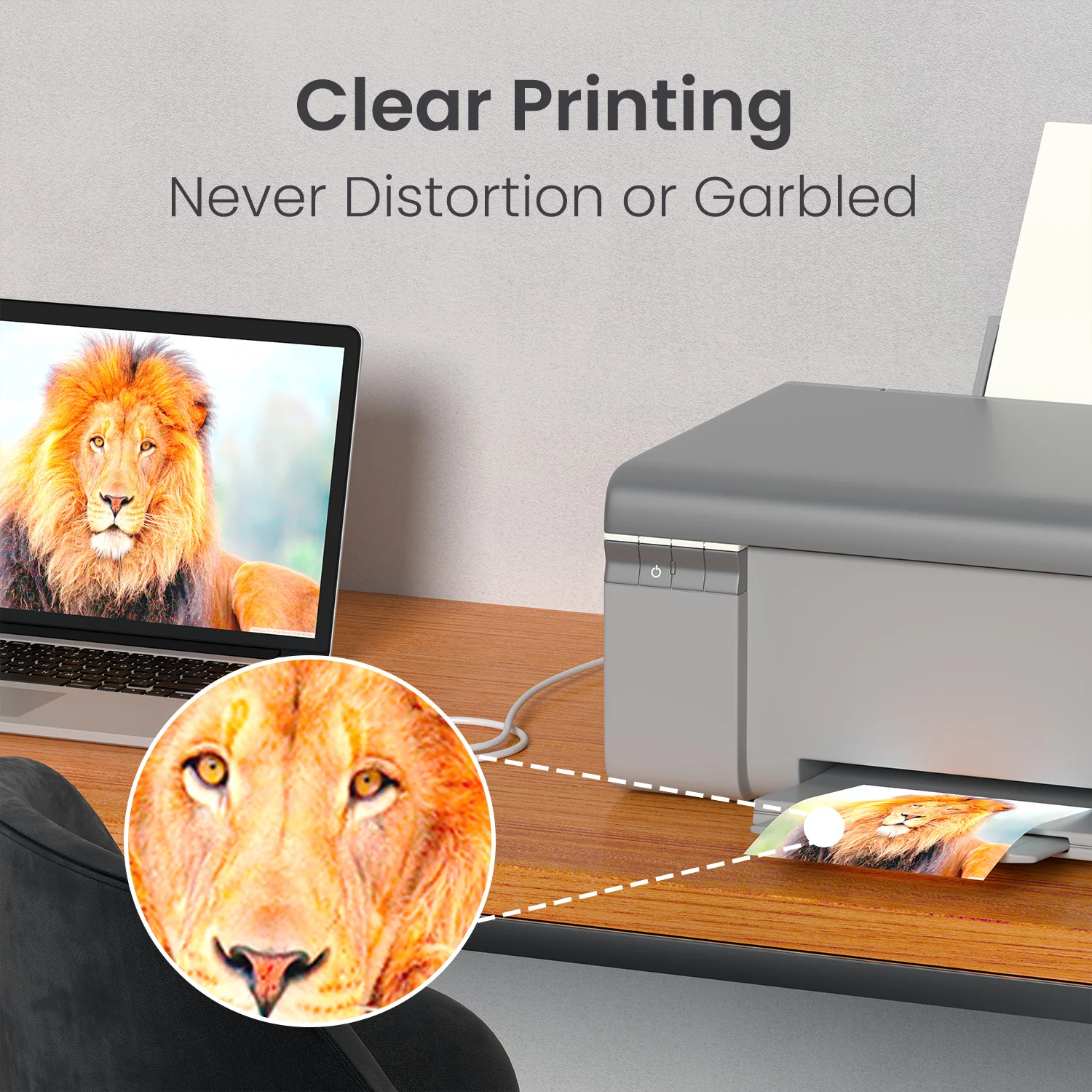 Printlink 1.5 - USB A To USB B For Printer 1.5M Cable - Image 3