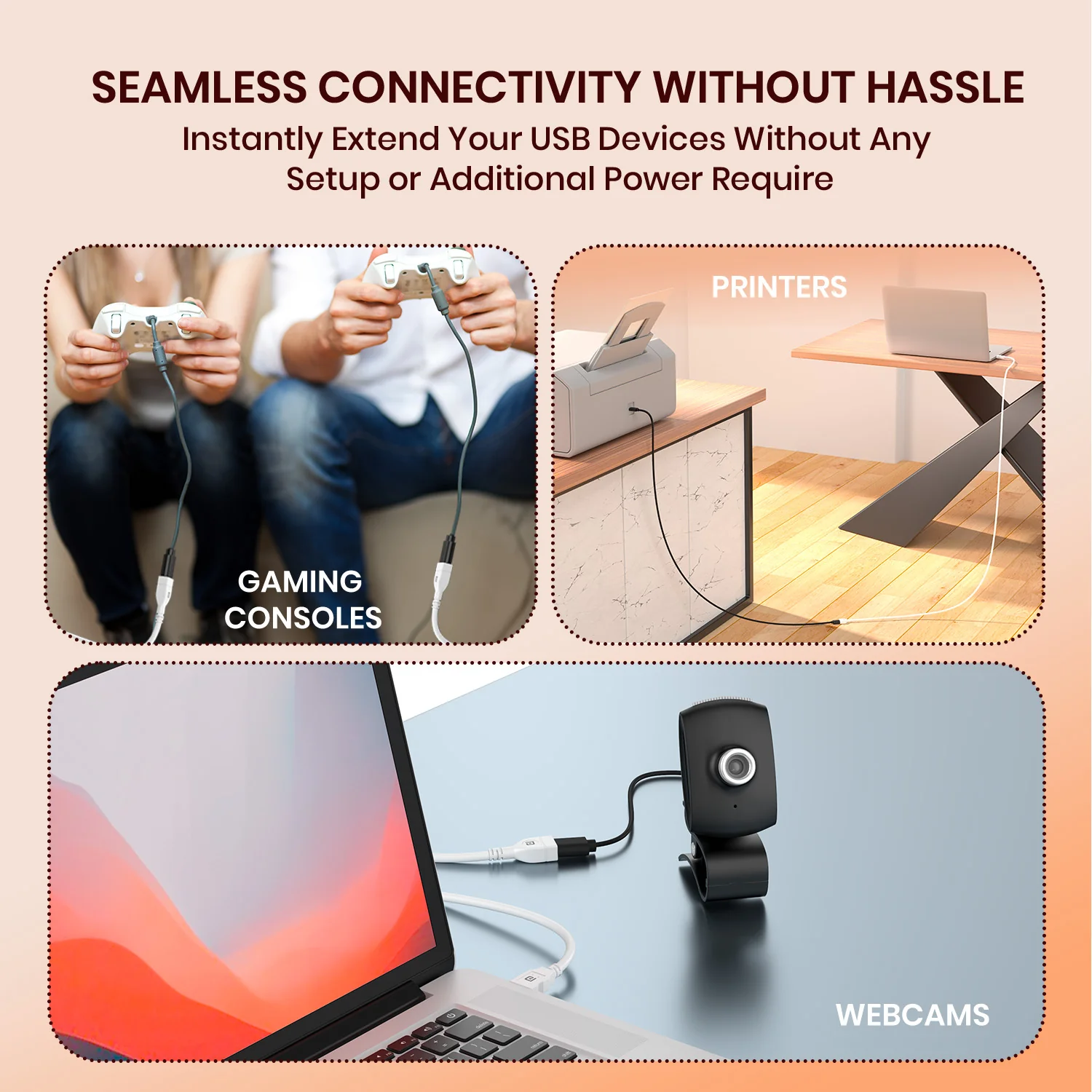 Uniconnect - USB Male To USB Female 3A  3M Cable - Image 6